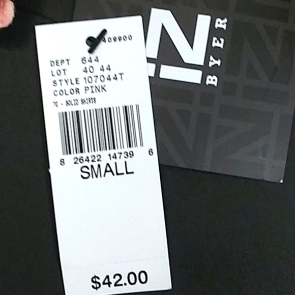 IZ Byer Pink Button Front Shirt Blouse - Picture 4 of 4